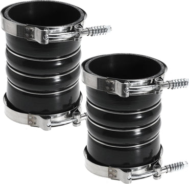 Silicone Charge Air Cooler Hump Hose Boot Set 4" X 6" 4 inch with T Bolt Clamp Black