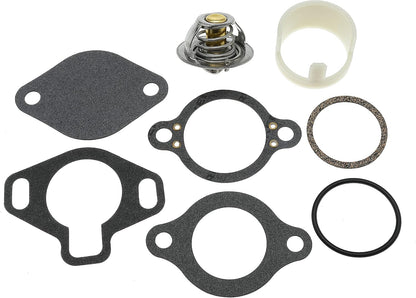 Thermostat Kit 160 Degree 807252Q5 and Gaskets Sleeve 23-806922 for Mercury for Marine for Mercruiser 4.3 5.0 5.7 V6 V8 Engine Replace 807252T5 807252T8 23806922 ‎ 807252T 5