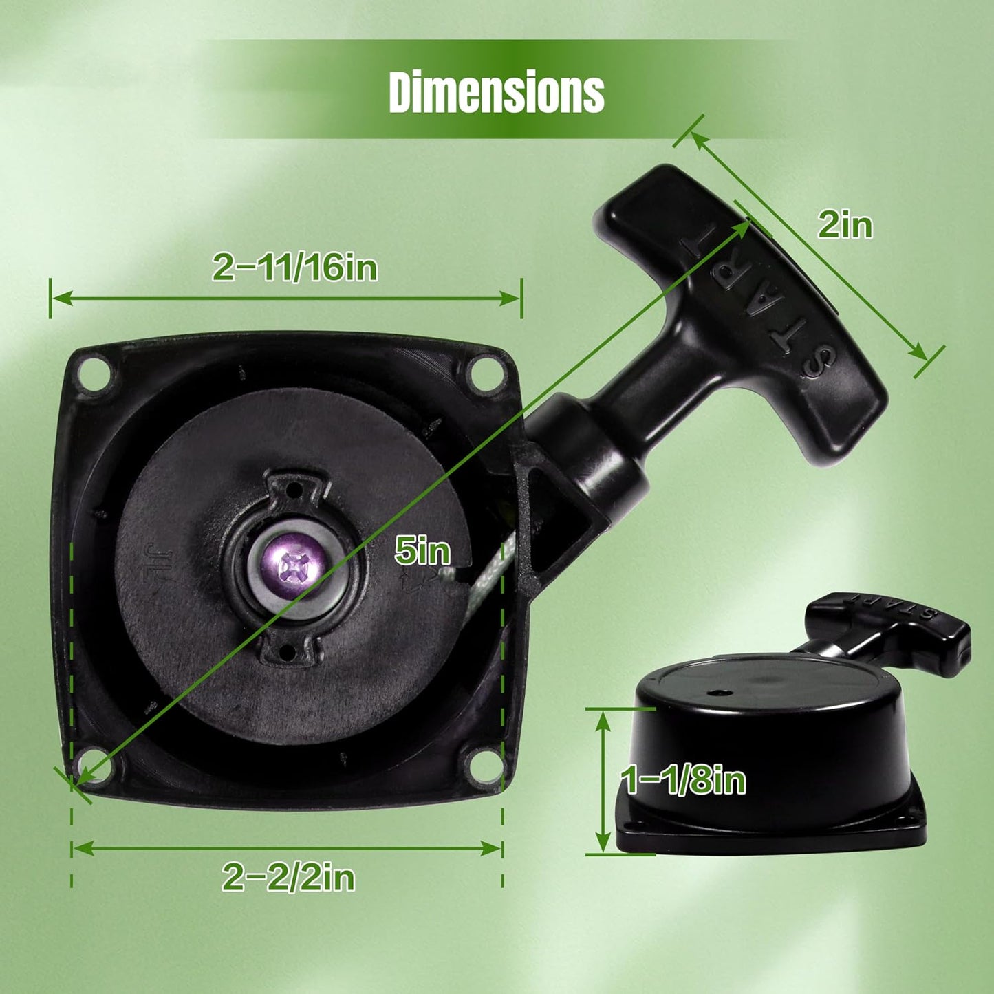 Recoil Starter for Echo PB-250 ES-250 PB-252 ES-252 25.4cc Blowers Replaces A051000960 A051000961