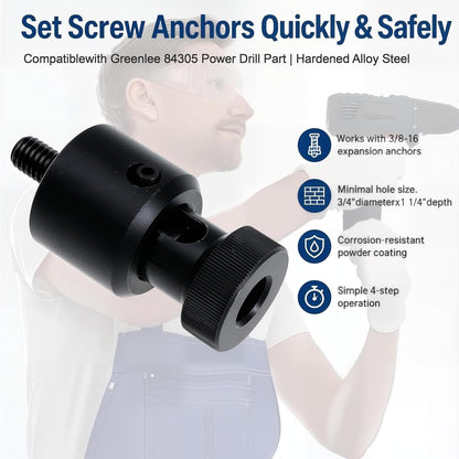 Screw Anchor Expander Replace 870 For Greenlee For Anchor 84305 Power Drill Part For Caulking Anchor Size 3/8" - 16