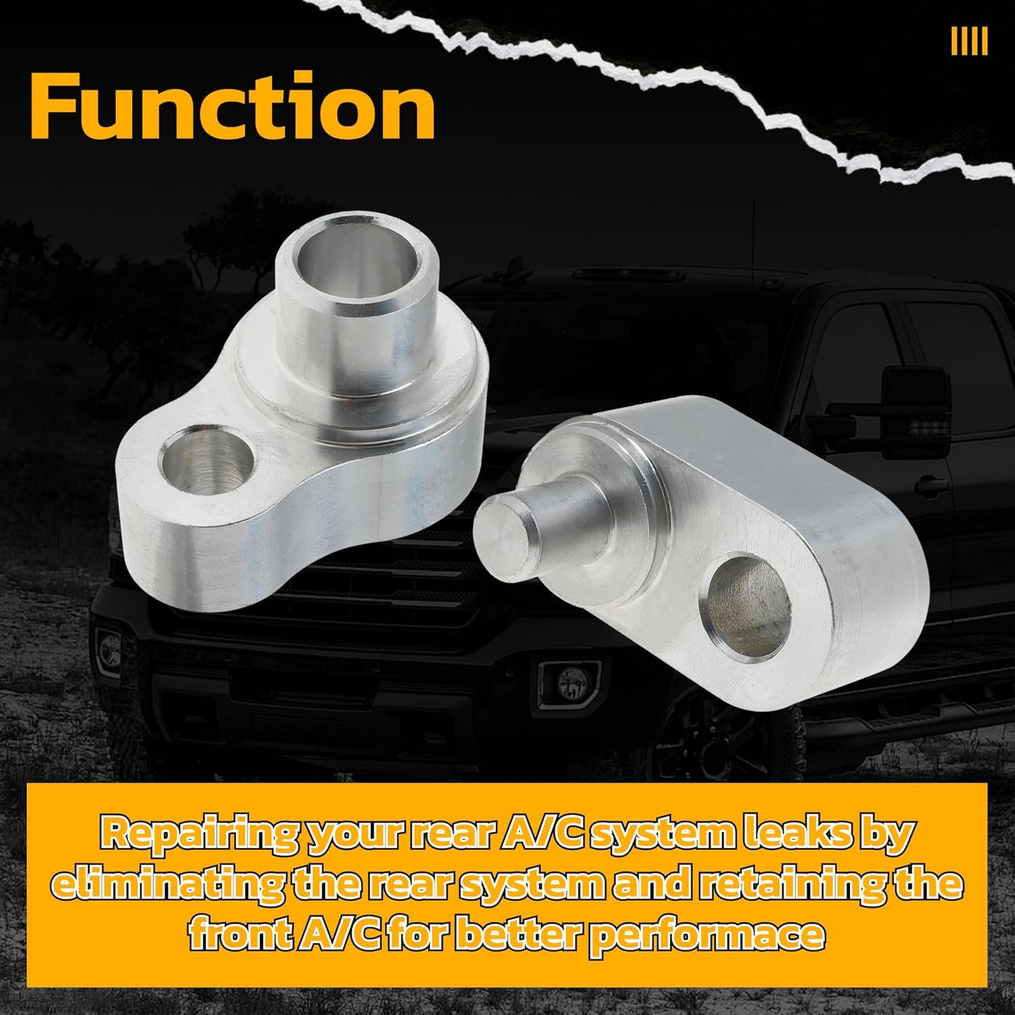 Rear Air AC Block Off Kit for GMC Acadia for Chevy Trailblazer 2007-2015 with Dual Bolts