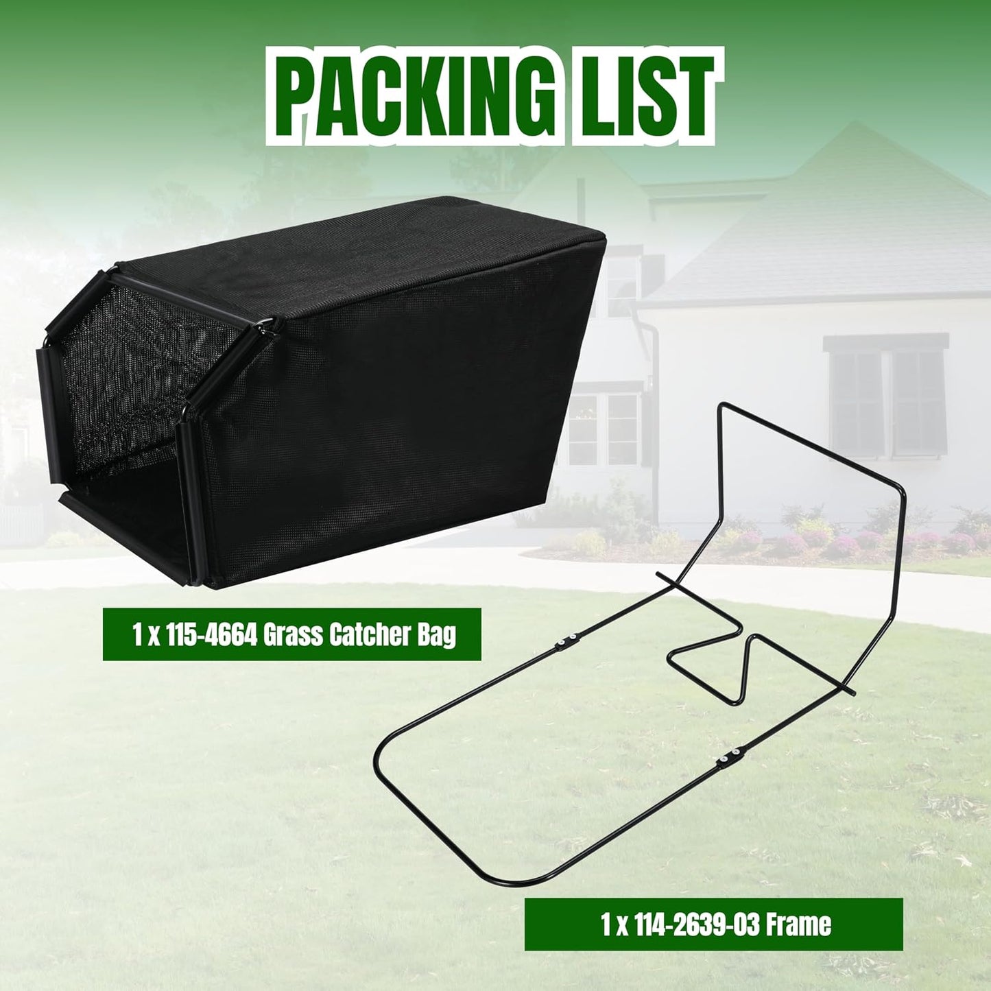 Grass Catcher Bag and Frame Set for to-ro 22" Recycler Lawn Mower Replace 115-4664 132-4483-03 114-2639-03, Foldable Frame