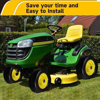 11x6.00-5" Flat Free Tire, Solid Smooth Front Wheel Tire for Bad Boy for Cub Cadet ZT1 for Zero Turn Mower for ZT1 42" 46" 50" 54" Mowers with 3/4" 5/8" 1/2" Precision Bearings (11x6.00-5" Tire-2pc)
