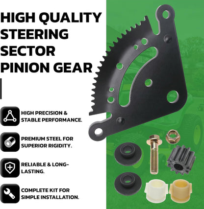 Steering Sector Pinion Gear Plate with Bushings for John Deere D100 D105 D110 D120 D125 D130 D140 D150 D160 D170 1GXD110E