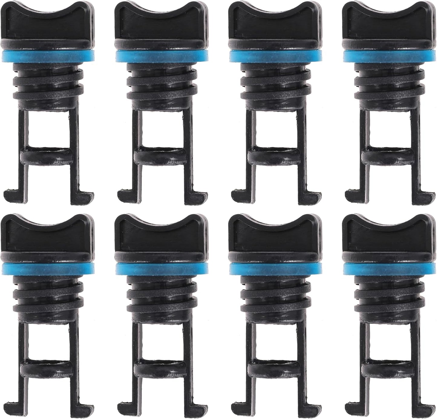 8Pcs Drain Plug kit Drain Stoppers Scupper Plug Kit for Dagger Kayaks for Stream Kayak for Ocean Kayak for Dinghy for Canoe for Boat