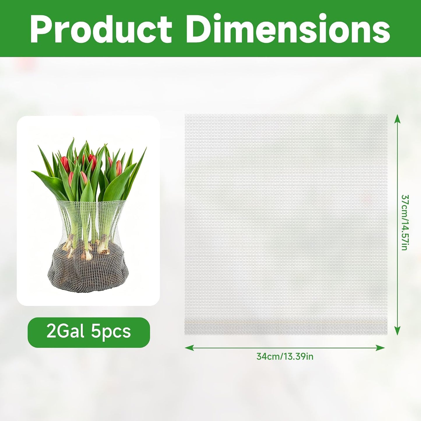 frtzal 5PCS 2Gallon Root Guard Gopher Proof Wire Baskets, Stainless Steel Gopher Mole Vole Mesh Baskets, Underground Cages for Plant Roots, Trees, Flowers, Crops, Tubers (GB-2Gal-35 * 35)