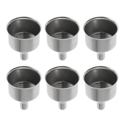 Stainless Steel Funnel for Flask Small Funnels for Drinking Liquor Flask,Oil Bottle,Perfume Bottle,Amber Bottle, Spices Liquids Universal Mini Funnel with 3/8" Spout (2)