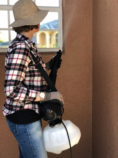 2 Gallon Commercial ULV Fogger Machine - Electric Portable Sprayer with Coiled Hose & Adjustable Output