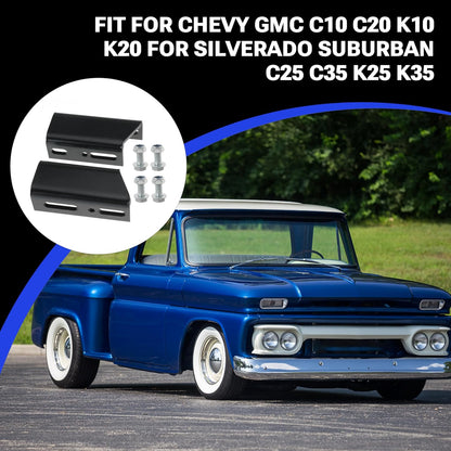 Front Sway Bar Drop Brackets for Chevy Pickup Trucks for GMC Jimmy C25 | for C10 C20 K10 K20 C30 K301967-1987, for Silverado Suburban Jimmy, for C25 C35 K25 K35 K15 K1500 K30 C1500 C2500 K1019