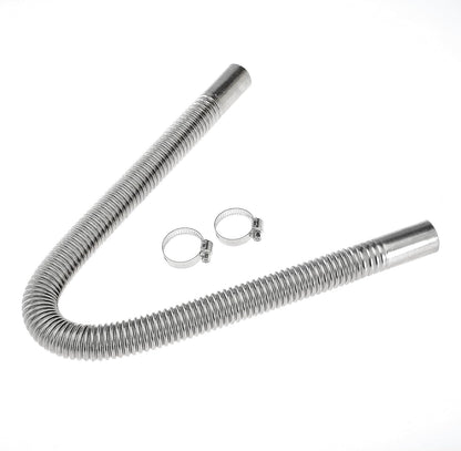 60cm 1 inch Diesel Heater Exhaust Pipe Generator Exhaust Extension Fuel Tank Diesel Gas Vent Hose with Clamps