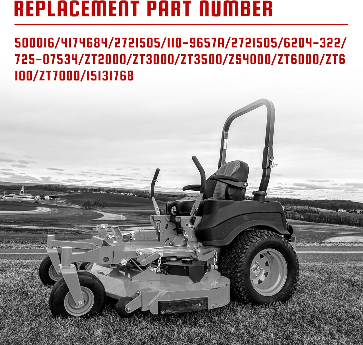 Clutch PTO Switch 8 Terminals for Dixie Chopper for Jacobsen for Bobcat for Rotary for MTD for Delta Compatible with 4174684 500016 2721505 430-528 110-9657A 725-07534 6204-322, 10 AMP, Red Knob