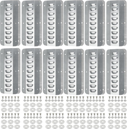 4 Set Shipping Container Vent, Container Air Vents Kit Cross Flow Ventilation Galvanized Steel Transportation Vent for Storage Containers Preventing Excessive Heat, Humidity and Condensation