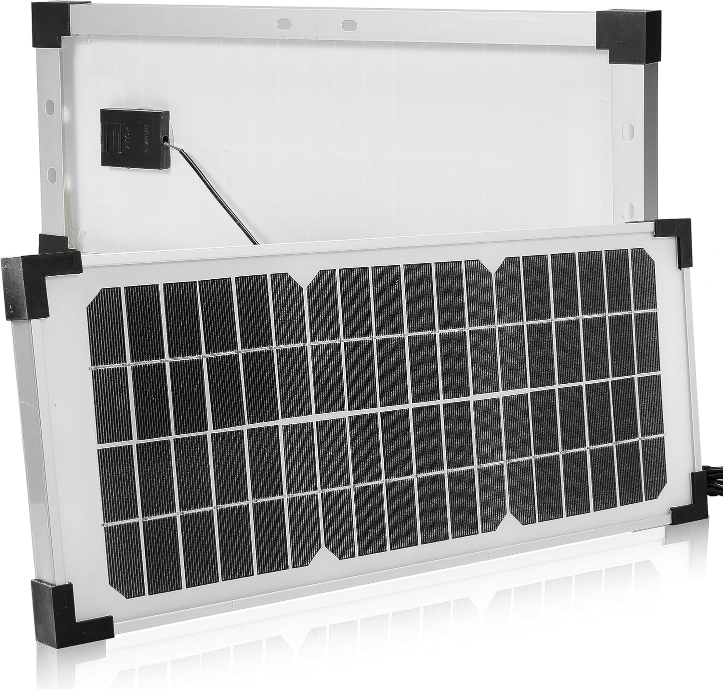 10 Watt Solar Panel Kit Replace FM123 for Mighty Mule FM200 FM350 FM500 FM502 MM360 MM260 MM262 MM560 MM562 EZGO-Solar Diamond Series Automatic Gate Openers Electrical Fence
