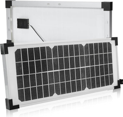 10 Watt Solar Panel Kit Replace FM123 for Mighty Mule FM200 FM350 FM500 FM502 MM360 MM260 MM262 MM560 MM562 EZGO-Solar Diamond Series Automatic Gate Openers Electrical Fence