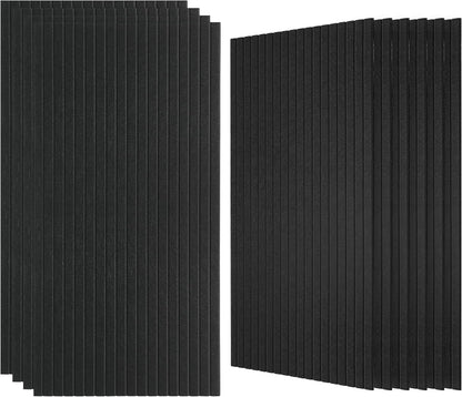 10 PACK Slat Acoustic Panels for Wall 47.2 x 23.6 x 0.4 Inch