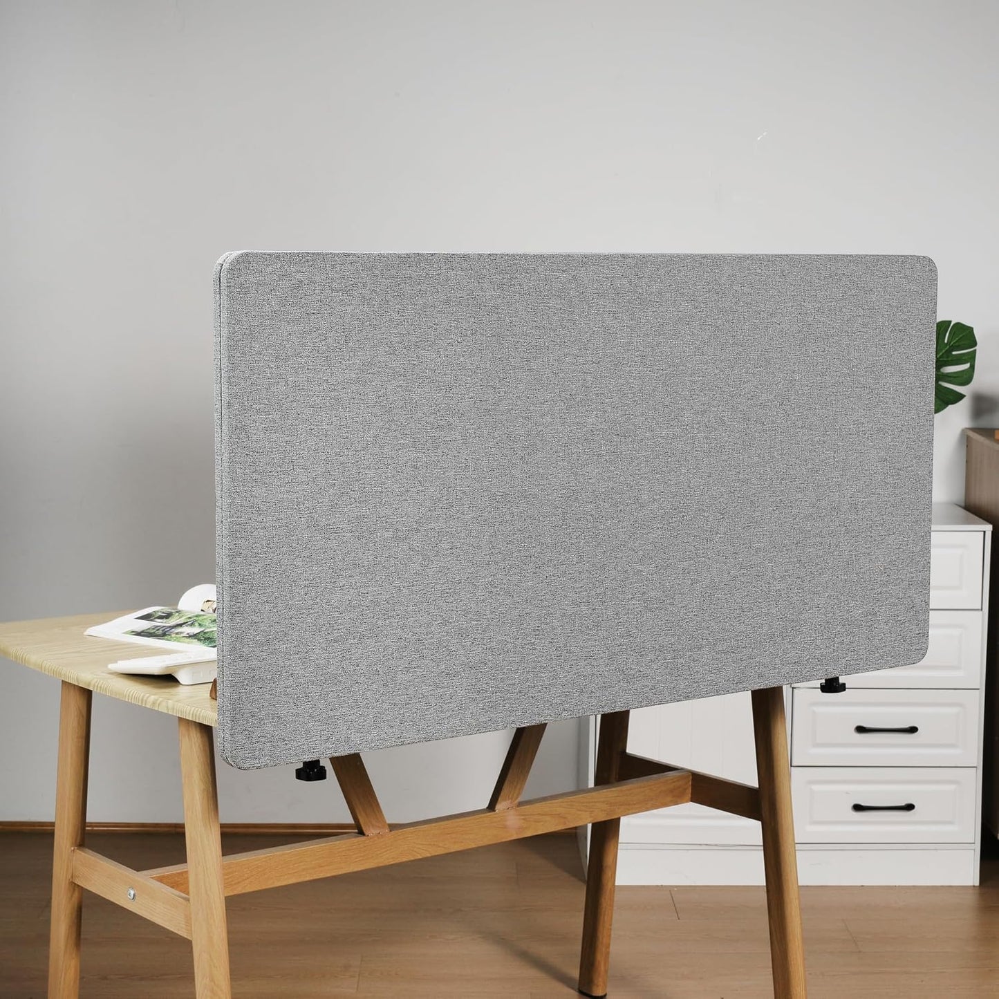 Desk Privacy Panel Table Privacy Panel Acoustic Partition Noise Visual Isolate Table Divider with Clamp (24" x 60")