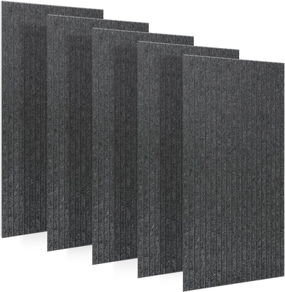 5 Pack Large Acoustic Panels for Wall Sound Proof 47.2 x 23.6 x 0.35 Inch Sound Dampening Panels for Wall Decor Sound Absorbing Polyester Fiber Wall Panel for Bedroom Home Studio Office