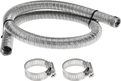 60cm 24mm Exhaust Pipe for Diesel Heater, 1 Inch ID Generator Exhaust Extension with Thru Hull Exhaust Skin and Tube Elbow Connector