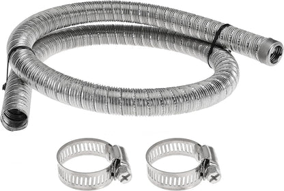 200cm 24mm Exhaust Pipe for Diesel Heater, 1 Inch ID Generator Exhaust Extension with Thru Hull Exhaust Skin and Tube Elbow Connector