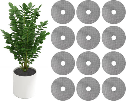 frtzal Plant Pot Grids - 11.8 Inch Cuttable Soil Cover Protector, Plant Covers from Animals Digging Stopper, Indoor Outdoor Plant Pot Cover (11.8IN-6PCS)