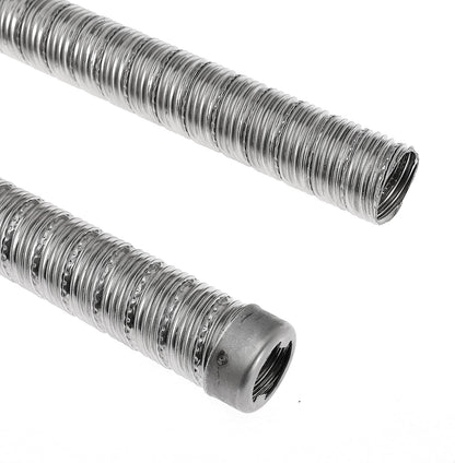60cm 24mm Exhaust Pipe for Diesel Heater, 1 Inch ID Generator Exhaust Extension with Clamps for Parking Air Heaters (Double Wall)