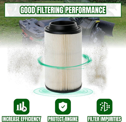 7080595 Air Filter 5811633 Air Preclean Sleeve 2530009 Fuel Filter 2520799 Oil Filter with Clamp for Polaris Scrambler Magnum 325 500 Sportsman 335 400 500 550 570 700 850 (Set of 4)