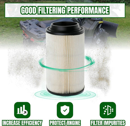 7080595 Air Filter 5811633 Air Preclean Sleeve 2530009 Fuel Filter with Clamp for Polaris Scrambler Magnum 325 500 Sportsman 335 400 500 550 570 700 850 (Set of 1)