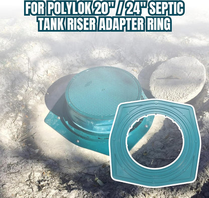 20 In 24 In Septic Tank Riser Lids, Riser Adapter Rings, Tank Covers Adapter Ring Cover Replace 3009-AR (1PCS)