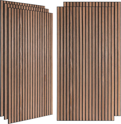 Wood Slat Acoustic Panels for Wall（47.2x23.6x0.4 Inch）