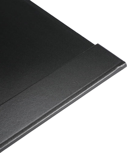 34" x 20" Leather Desk Blotter with Side Rails for Writing Leather Executive Desk Pad Protector Desk Mat for Office Home Workplace Black