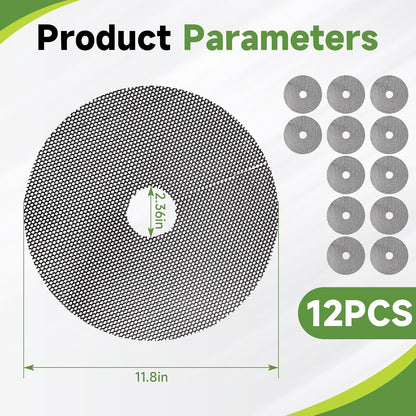 frtzal Plant Pot Grids - 11.8 Inch Cuttable Soil Cover Protector, Plant Covers from Animals Digging Stopper, Indoor Outdoor Plant Pot Cover(11.8IN-12PCS)