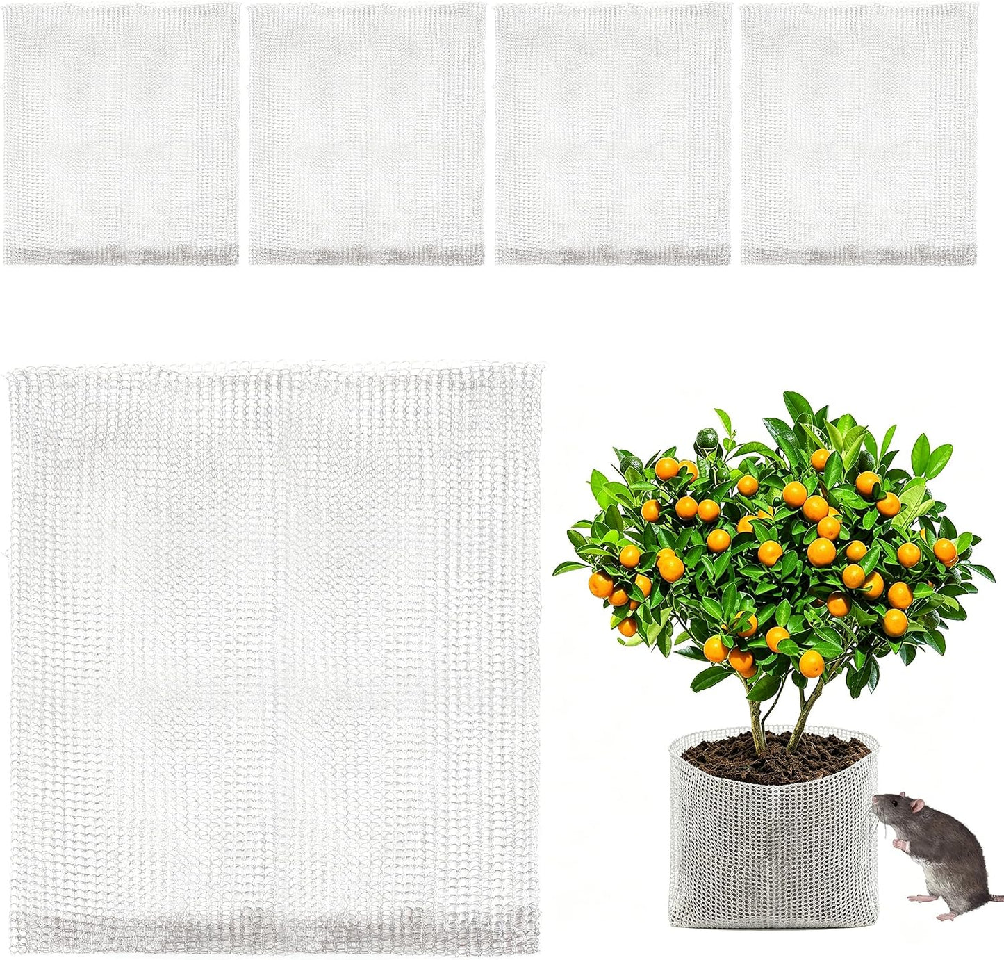 frtzal 14PCS 1/5/5/10 Gallon Root Guard Gopher Proof Wire Baskets, Stainless Steel Gopher Mole Vole Mesh Baskets, Underground Cages for Plant Roots, Trees, Flowers, Crops, Tubers (Combo-Mix-12)