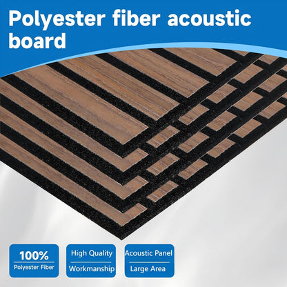 5 PACK Wood Slat Acoustic Panels for Wall 47.2 x 23.6 x 0.4