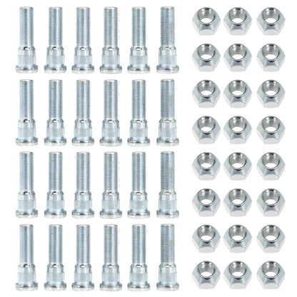 6Sets 1/2-20 Inch Wheel Stud with Nuts for Trailer for Lippert Axles 2000 lb to 3500 lb for Dexter 4400 lb with 1/2"-20 UNF Thread Size