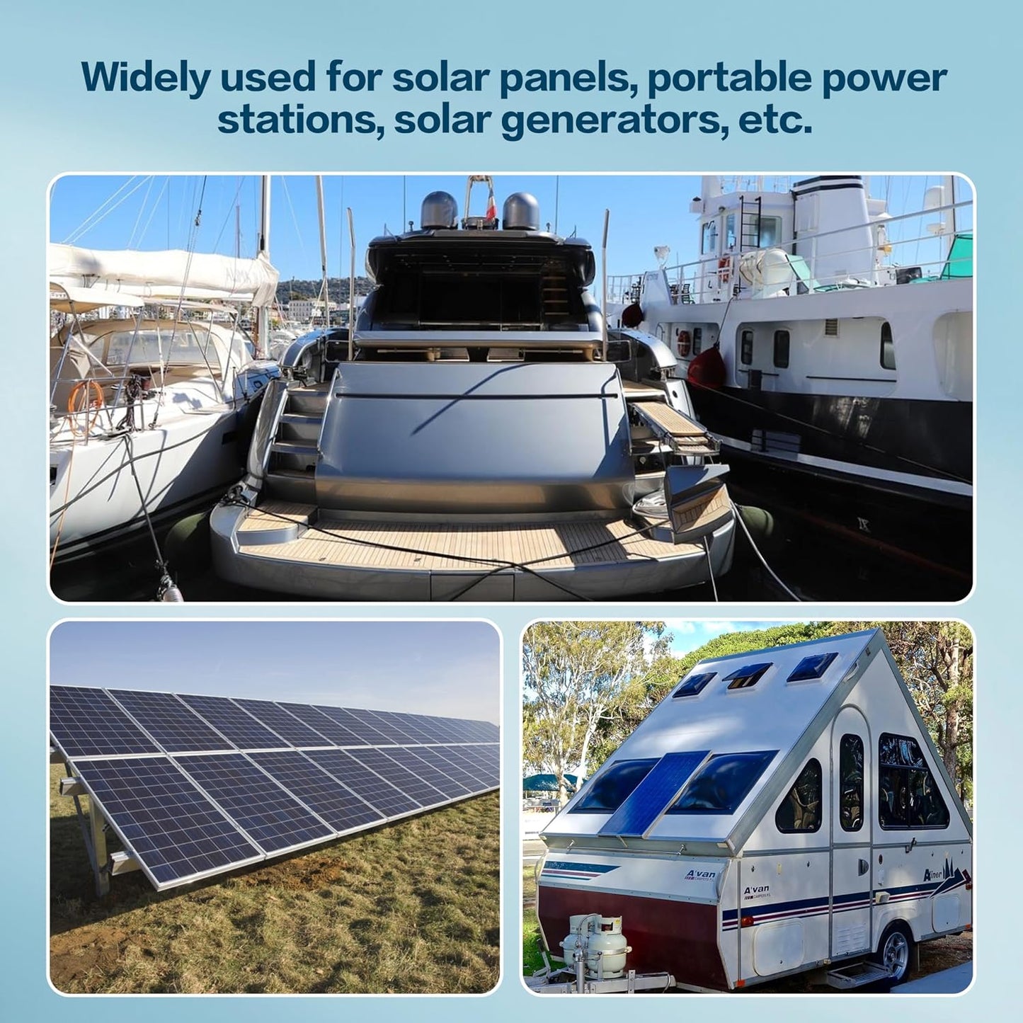 12AWG 10FT Solar to XT60i Charge Extension Cable for Solar Panels Portable Power Stations