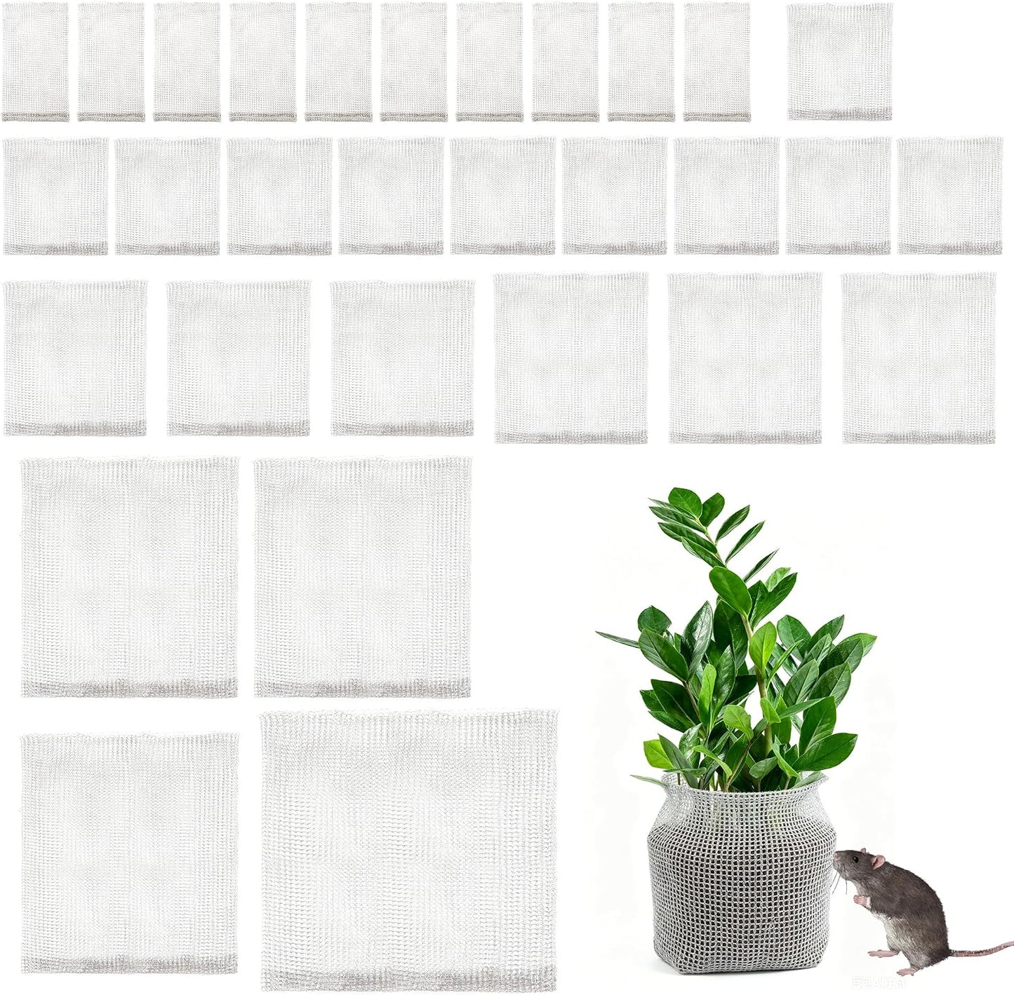 frtzal 14PCS 1/5/5/10 Gallon Root Guard Gopher Proof Wire Baskets, Stainless Steel Gopher Mole Vole Mesh Baskets, Underground Cages for Plant Roots, Trees, Flowers, Crops, Tubers (Combo-Mix-12)