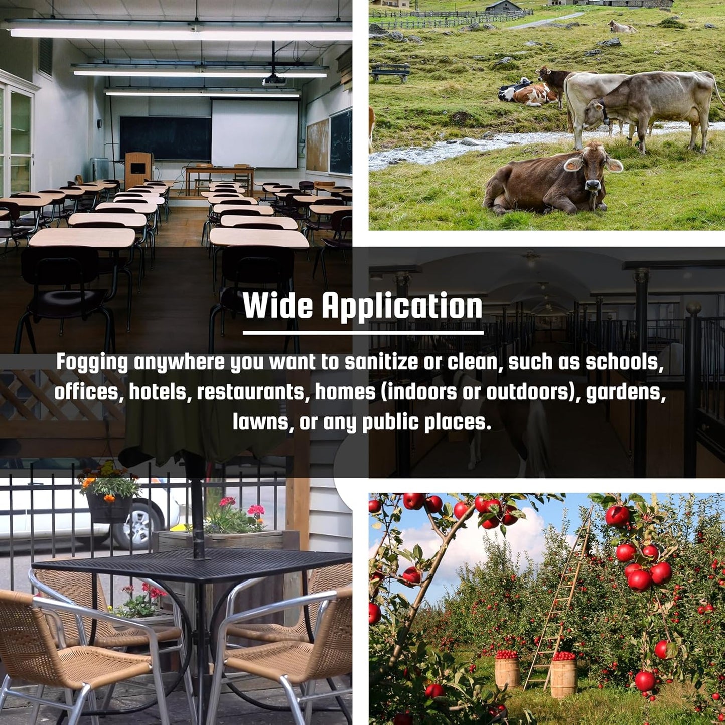 8L (2 Gallon) ULV Fogger Sprayer Machine Electric Portable Ultra-Low Volume Atomizer