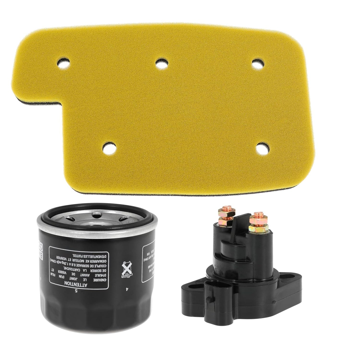 0470-663 Air Filter 16510-06B00 Oil Filter 0445-058 Starter Solenoid Relay for Arctic Cat 400 454 500 650 4X4 AUTO H1 TRV