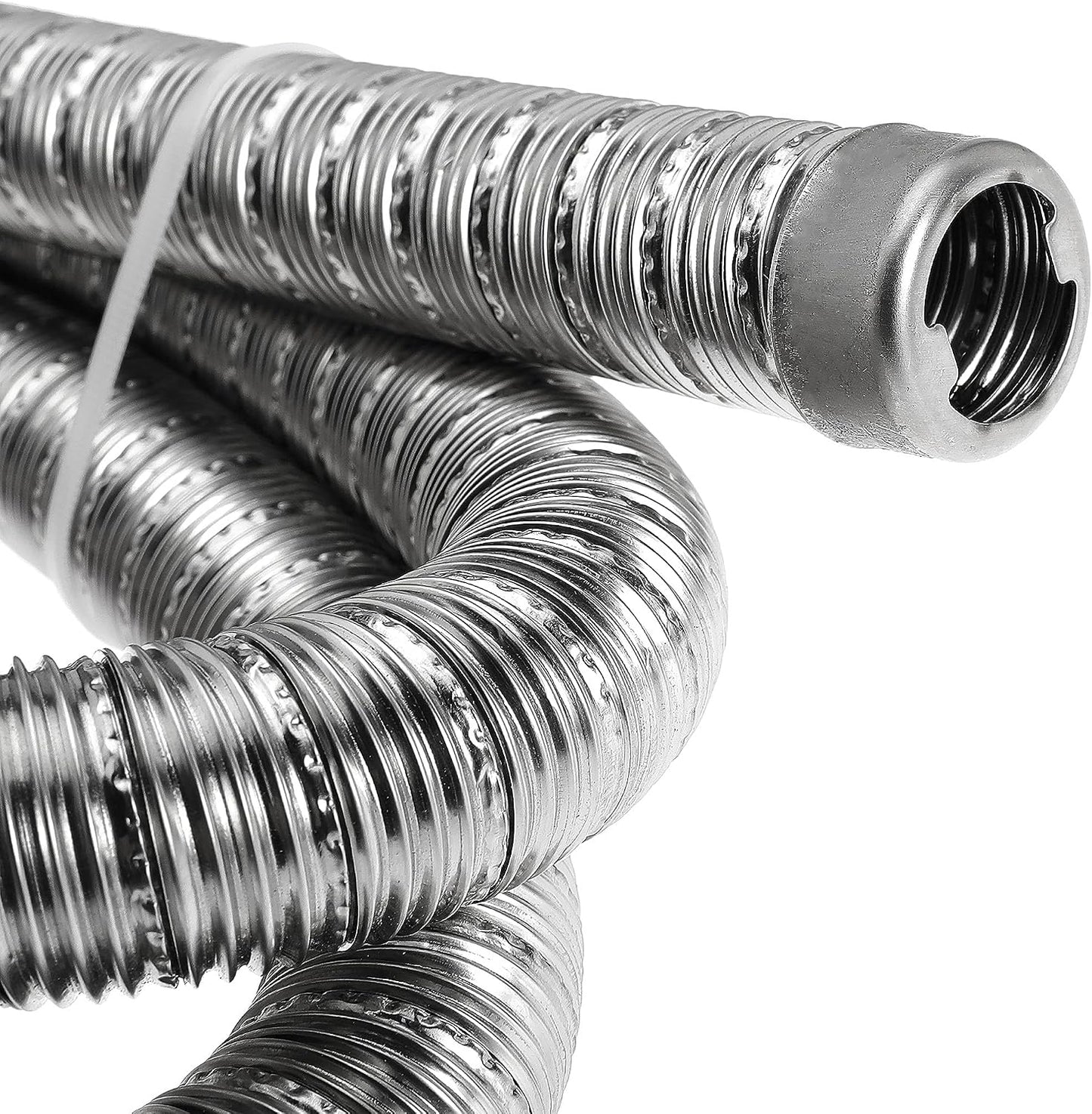 200cm 24mm Exhaust Pipe for Diesel Heater, 1 Inch ID Generator Exhaust Extension with Clamps for Parking Air Heaters (Double Wall)