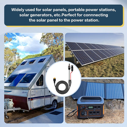 14AWG 8FT Solar to XT60i Charge Extension Cable for Solar Panels Portable Power Stations
