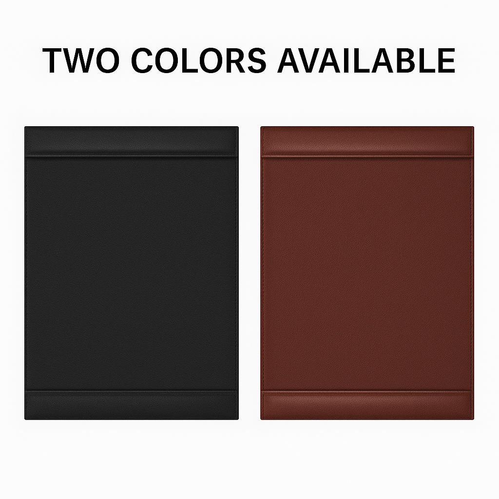 Leather Desk Pad with Side Rail 30" × 18"