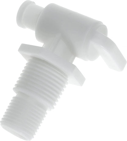 RV Water Tank Drain Valve - 3/8" & 1/2" Male NPT Dual Thread for Camper&Trailer