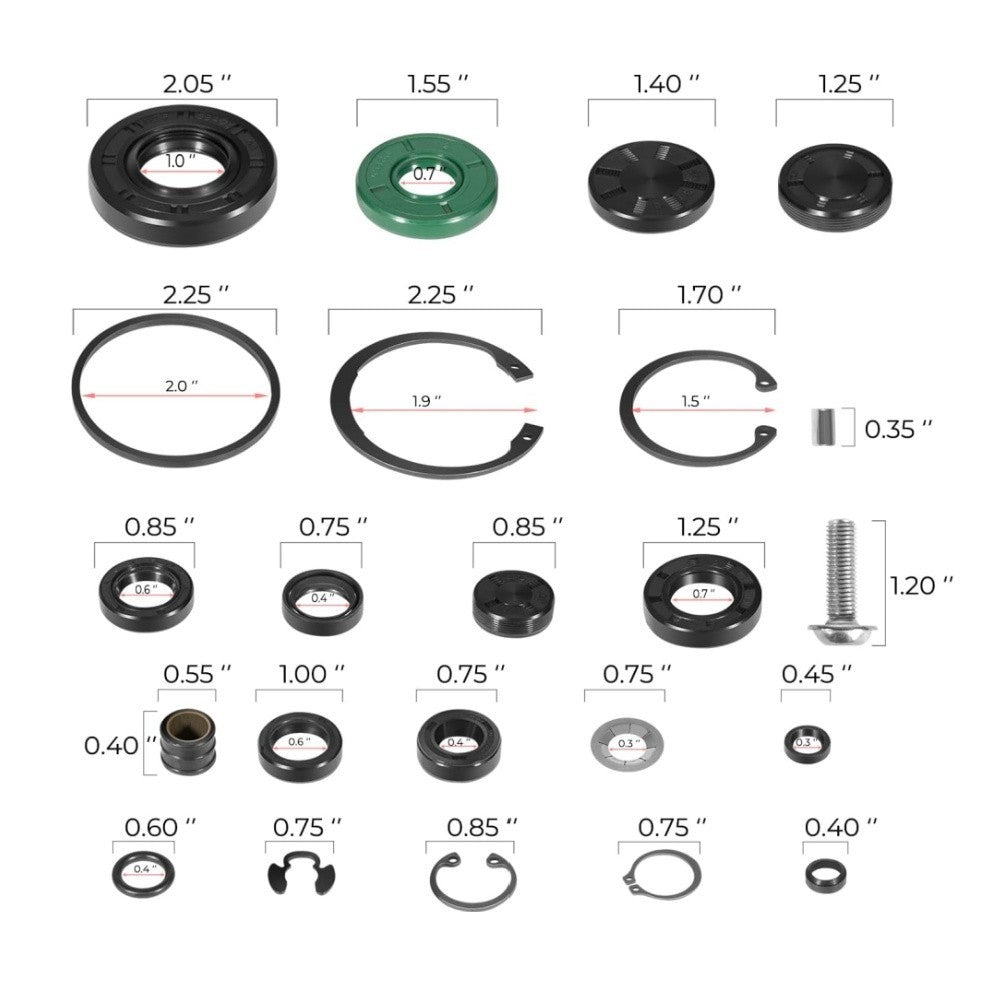 Transmission Seal Kit for Rebuilding ZT-2800 ZT-3100 ZT-3400 for Hydro 72994