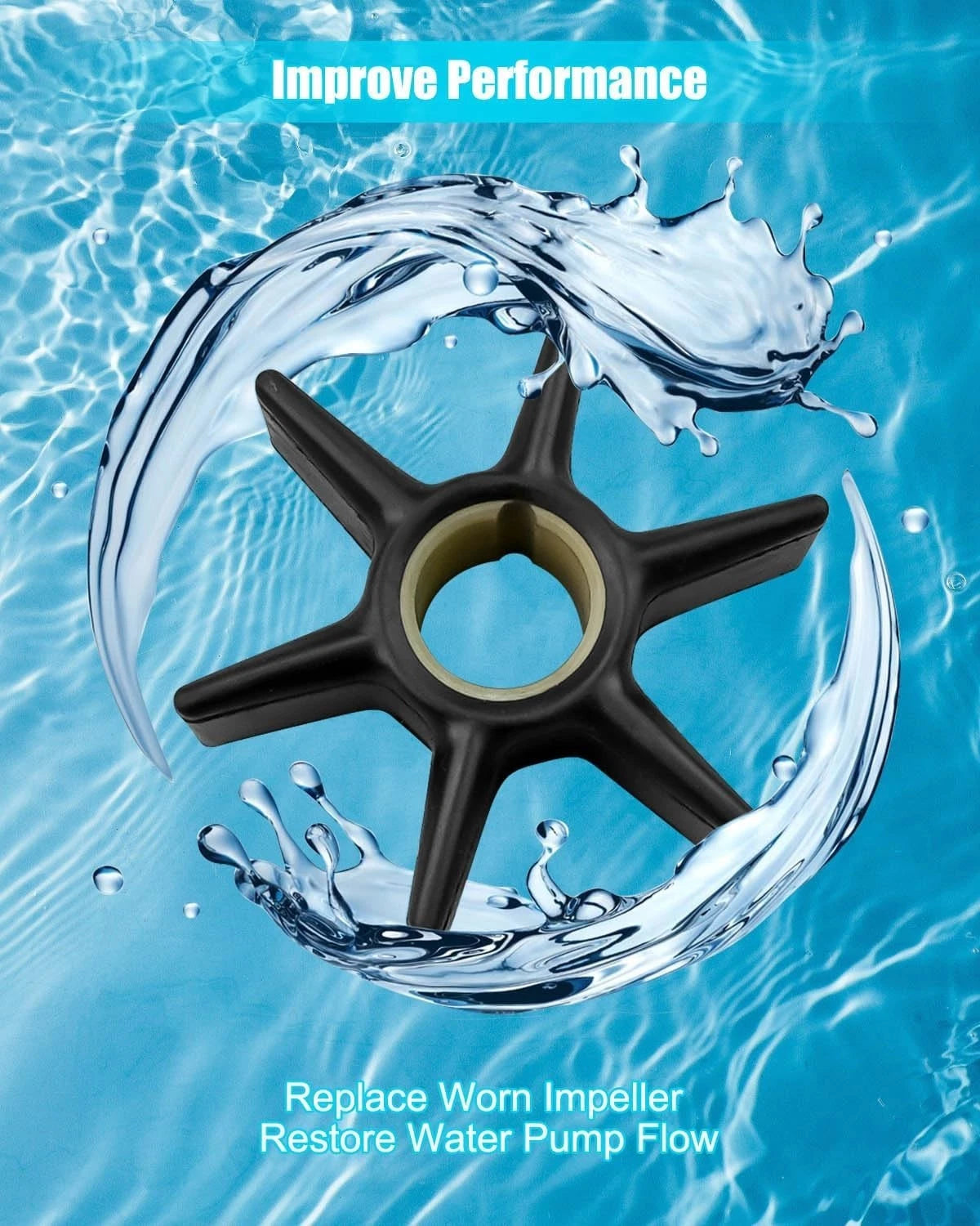 Water Pump Impeller for MerCruiser Alpha 1 Gen 2 Stern Drives 8M0100526 18-3265