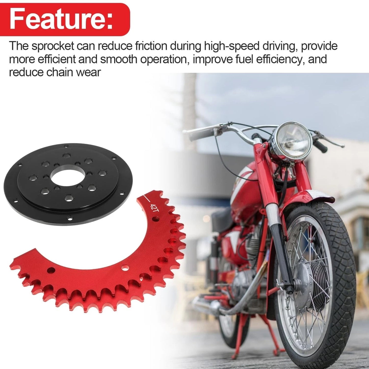42 Tooth 420 Chain Split Sprocket for Predator 212cc 196cc for Mini Bike