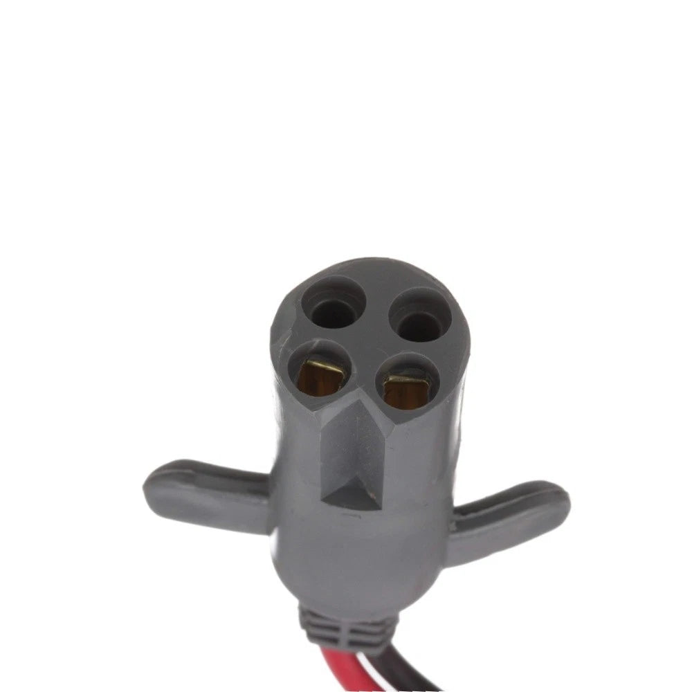 Trolling Motor Power Plug,4 Holes 2-Prong Replace 8M4000953 For Minn Kota Motor