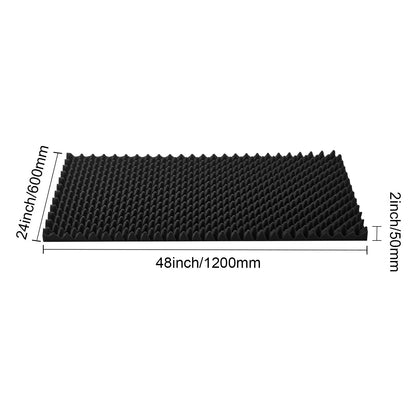 4 Pack Egg Shape Acoustic Foam Wall Panels 48"x24"x2"