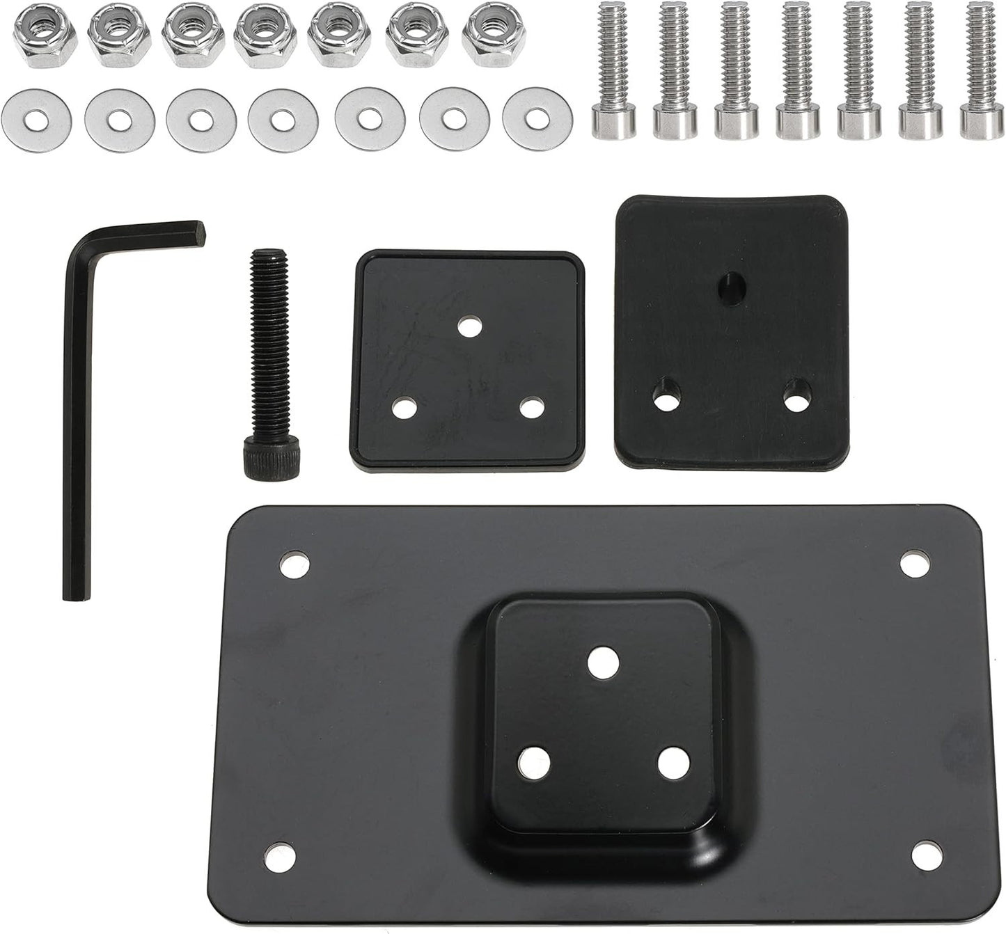 3-Hole Laydown License Plate Mount Bracket For Harley Sportster XL 1973-Up