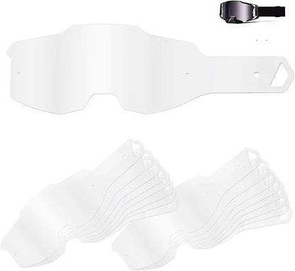 Goggles Tear Offs for 100 Percent Armega Goggle for Dirt Bike Motocross 50 Pack