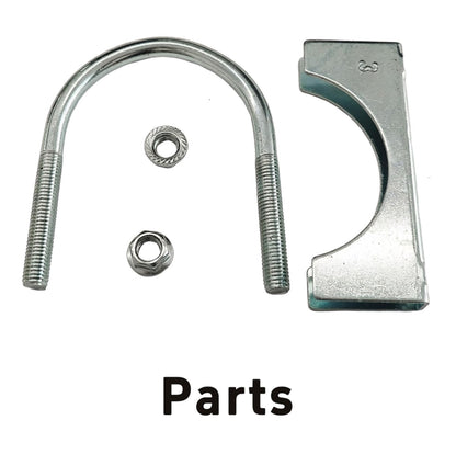 3" U-Bolt Exhaust Clamps for Automotive RV UTV Tractor Exhaust System,2PCS